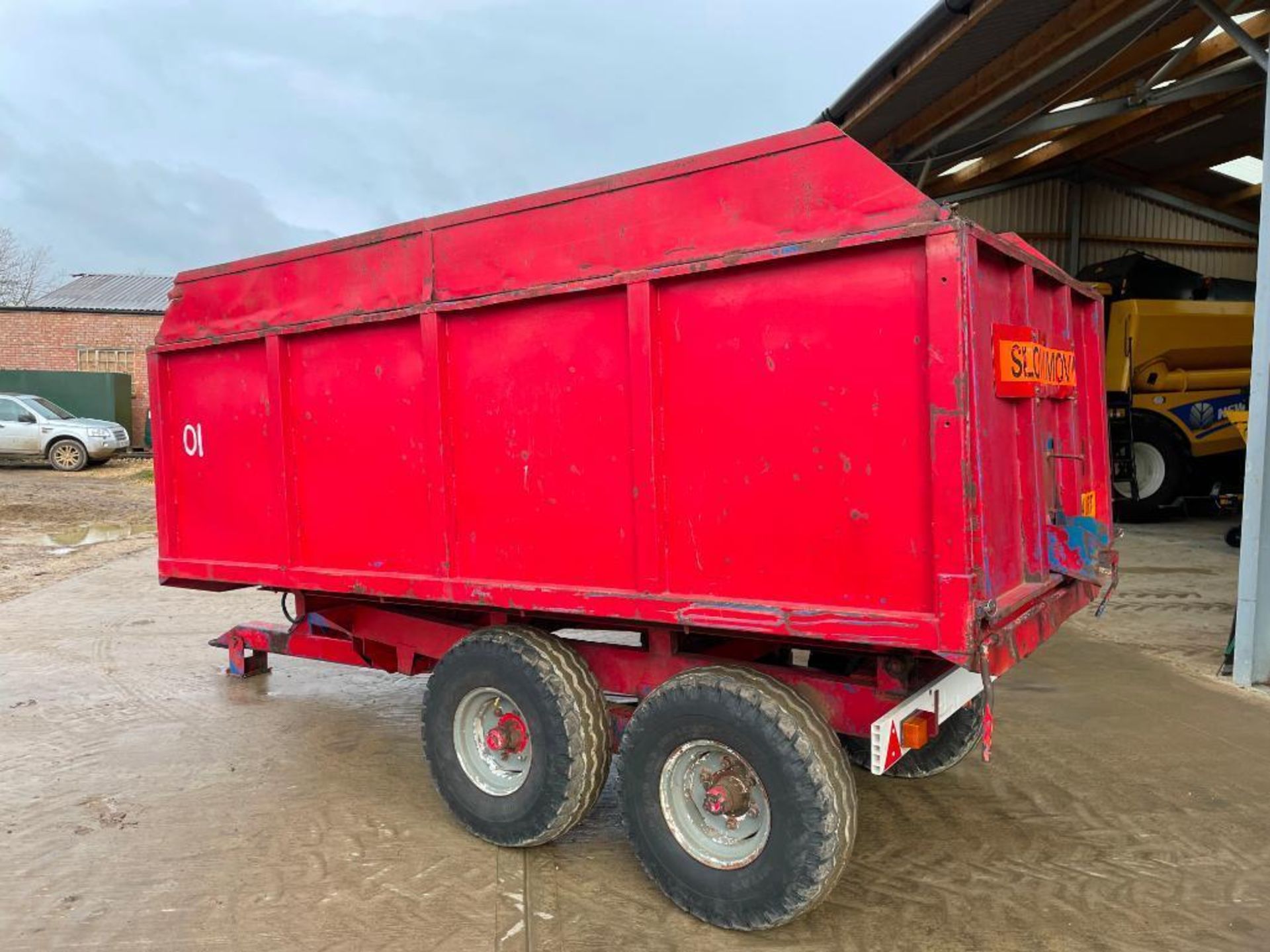 1978 AS Marston 9t twin axle hydraulic tipping grain trailer with manual tailgate and grain chute. S - Image 11 of 15