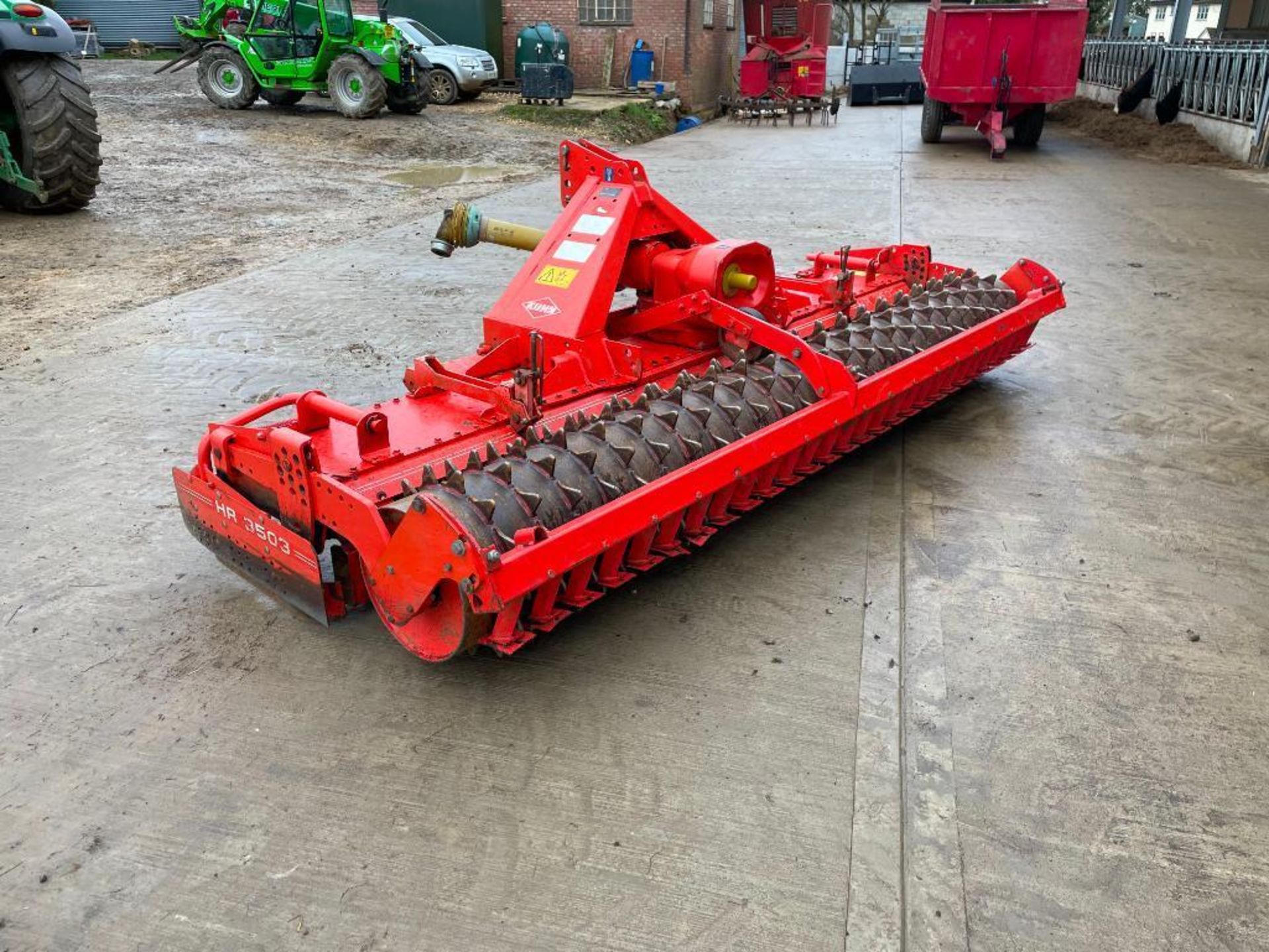 2007 Kuhn HR3503D 3.5m power harrow with rear packer roller. Serial No: E0441. ​​​​​​​N.B. Instructi - Image 10 of 12