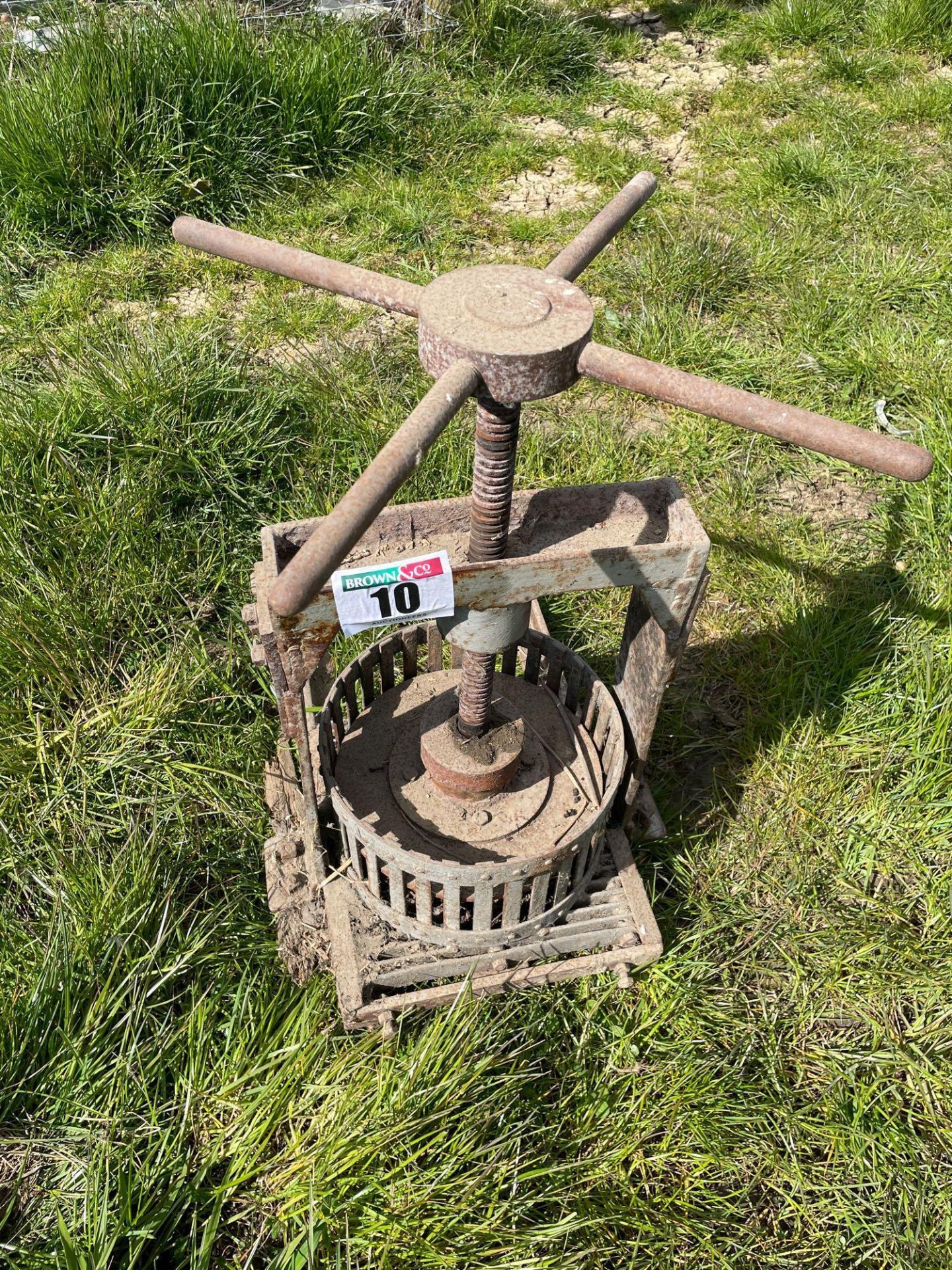 Vintage cider press