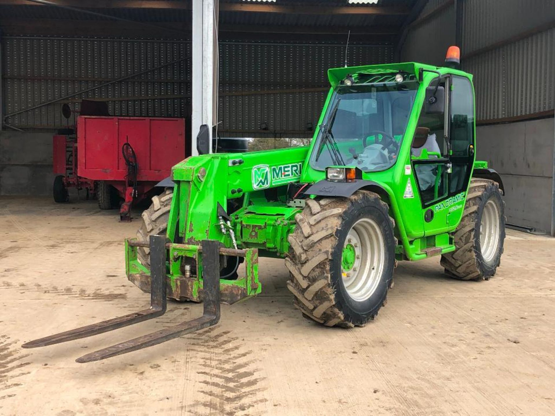 2008 Merlo Panoramic P32.6 Plus telescopic loader with pallet tines and pickup hitch on 405/70-24 wh - Image 9 of 19