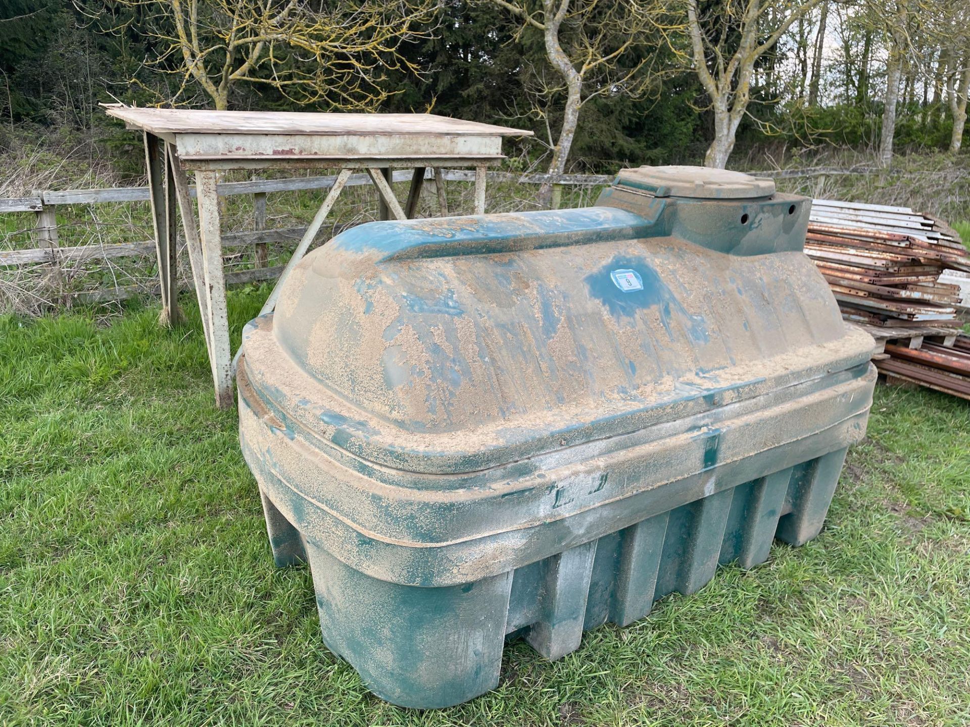 Balmoral bunded plastic tank on stand