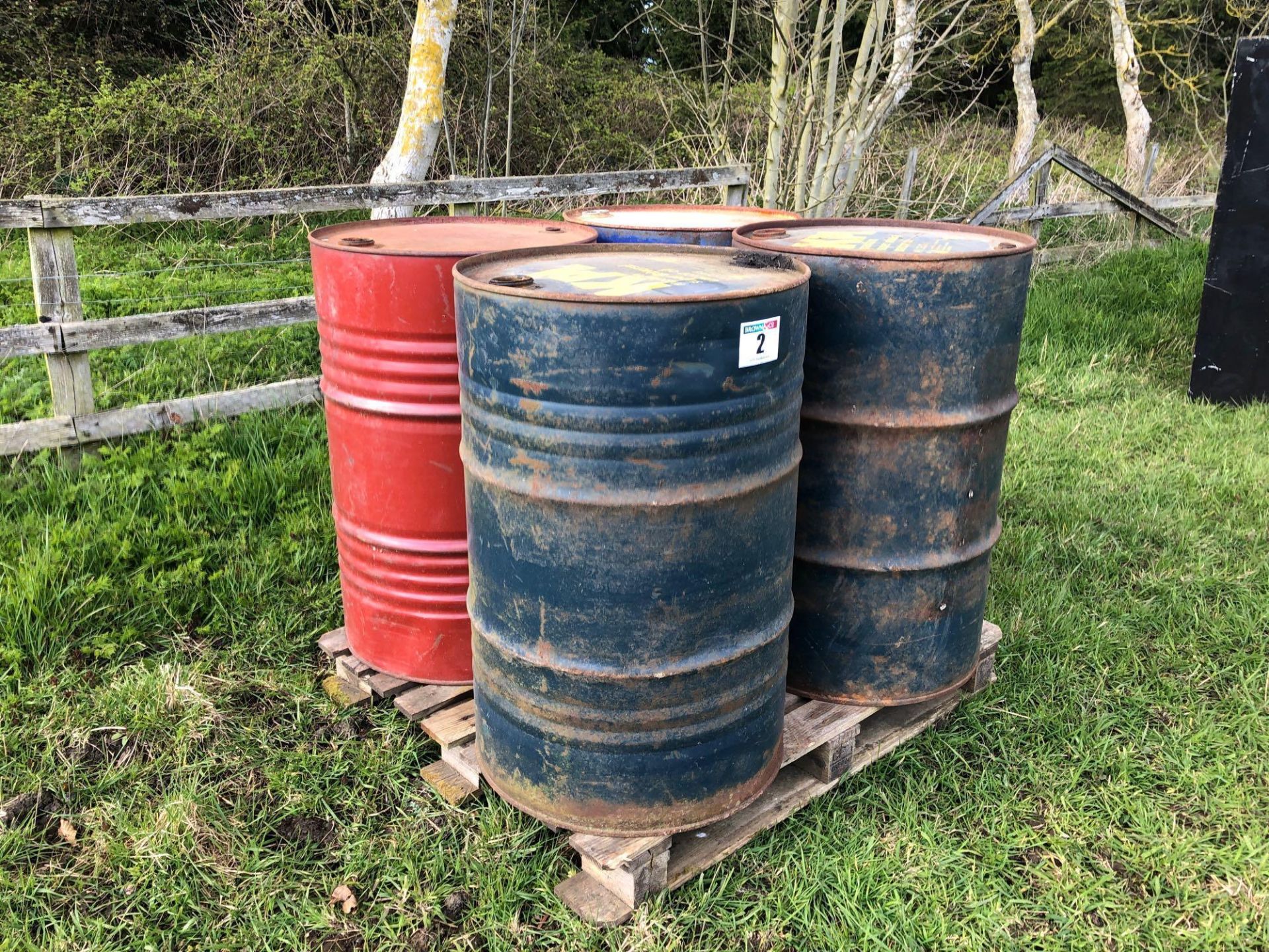 Quantity empty oil drums - Image 3 of 8