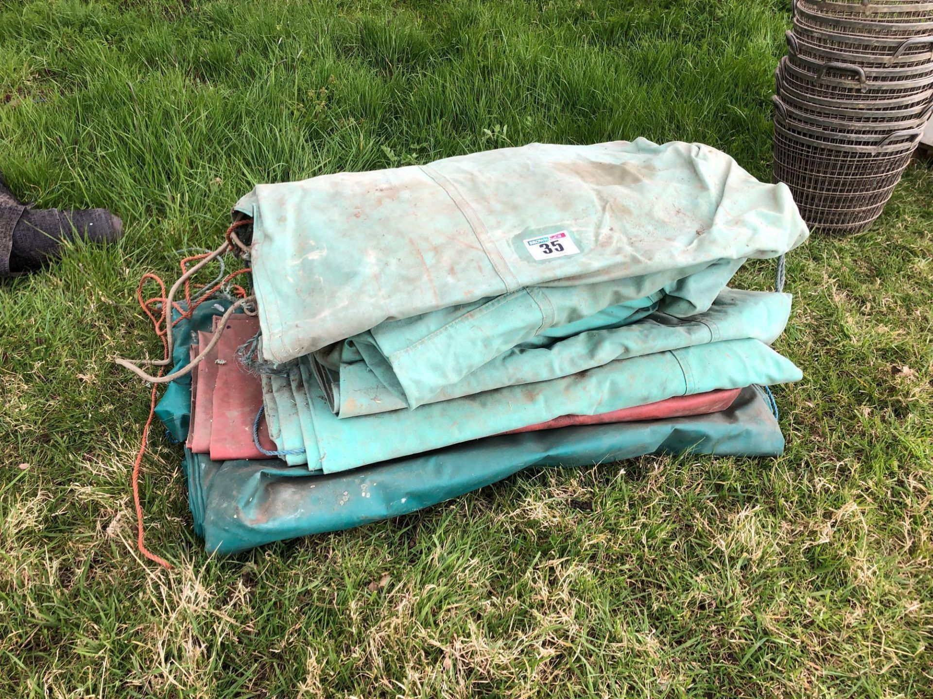 Quantity miscellaneous tarpaulins