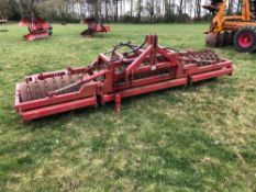 Farmforce 4m hydraulic folding front press with tines, linkage mounted NB: Comes with manual