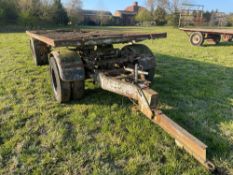 Flat bed trailer 18ft with dolly