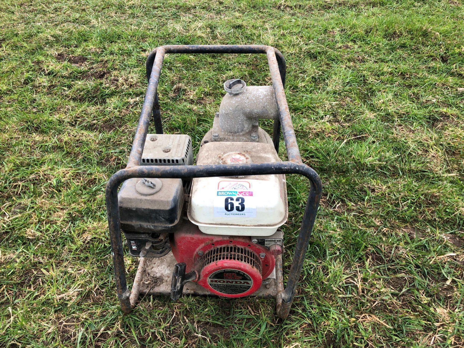 Petrol irrigation pump with 5hp Honda engine and 3" outlet