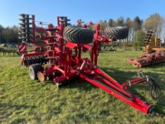 2016 Horsch Joker 5RT 5m hydraulic folding cultivator with discs and rear packer. Serial No: 2820132