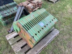 Linkage mounted John Deere wafer weight block 20 x 50kg