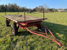 4 wheel 15ft bale trailer