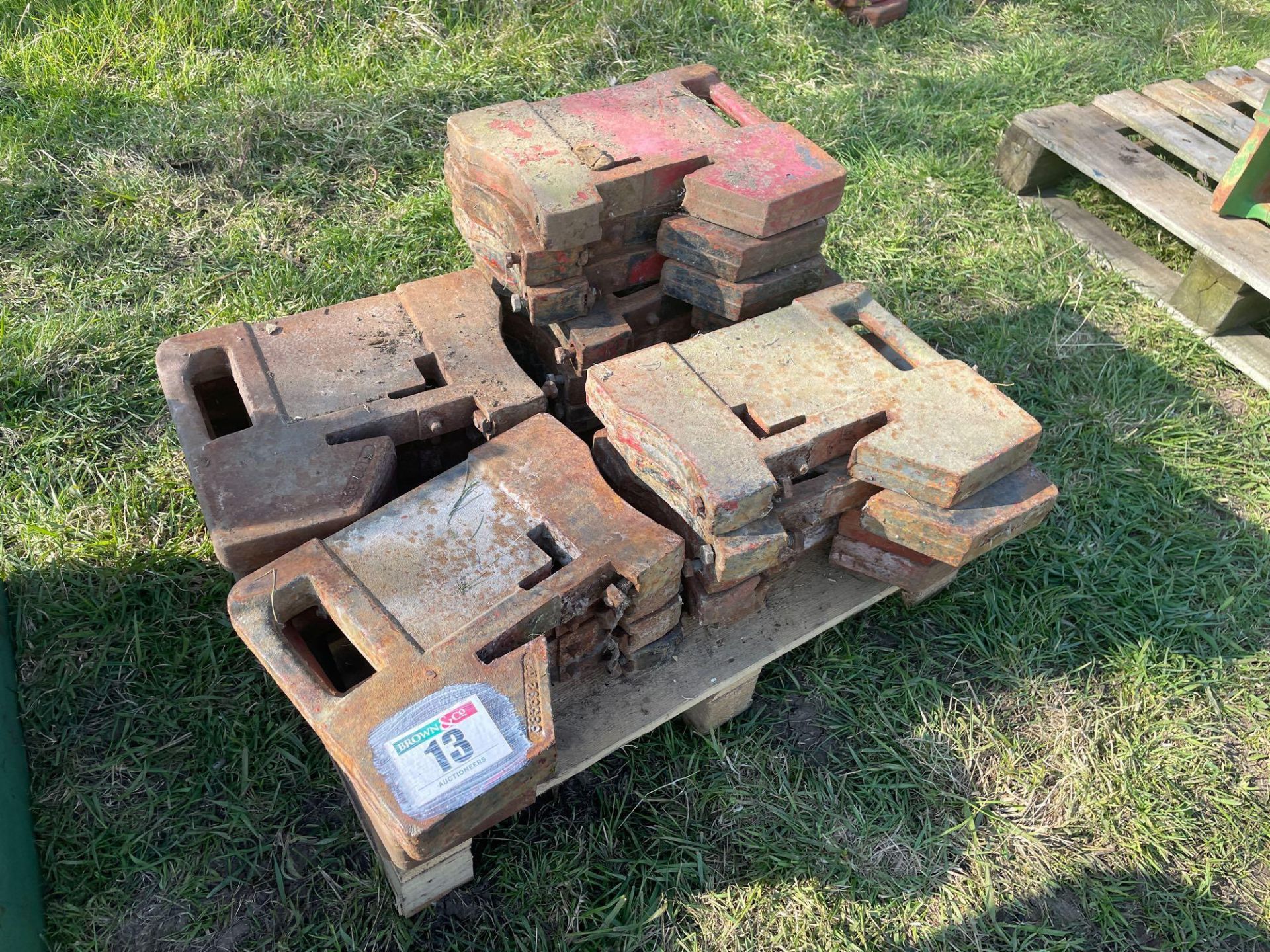 Quantity miscellaneous tractor weights