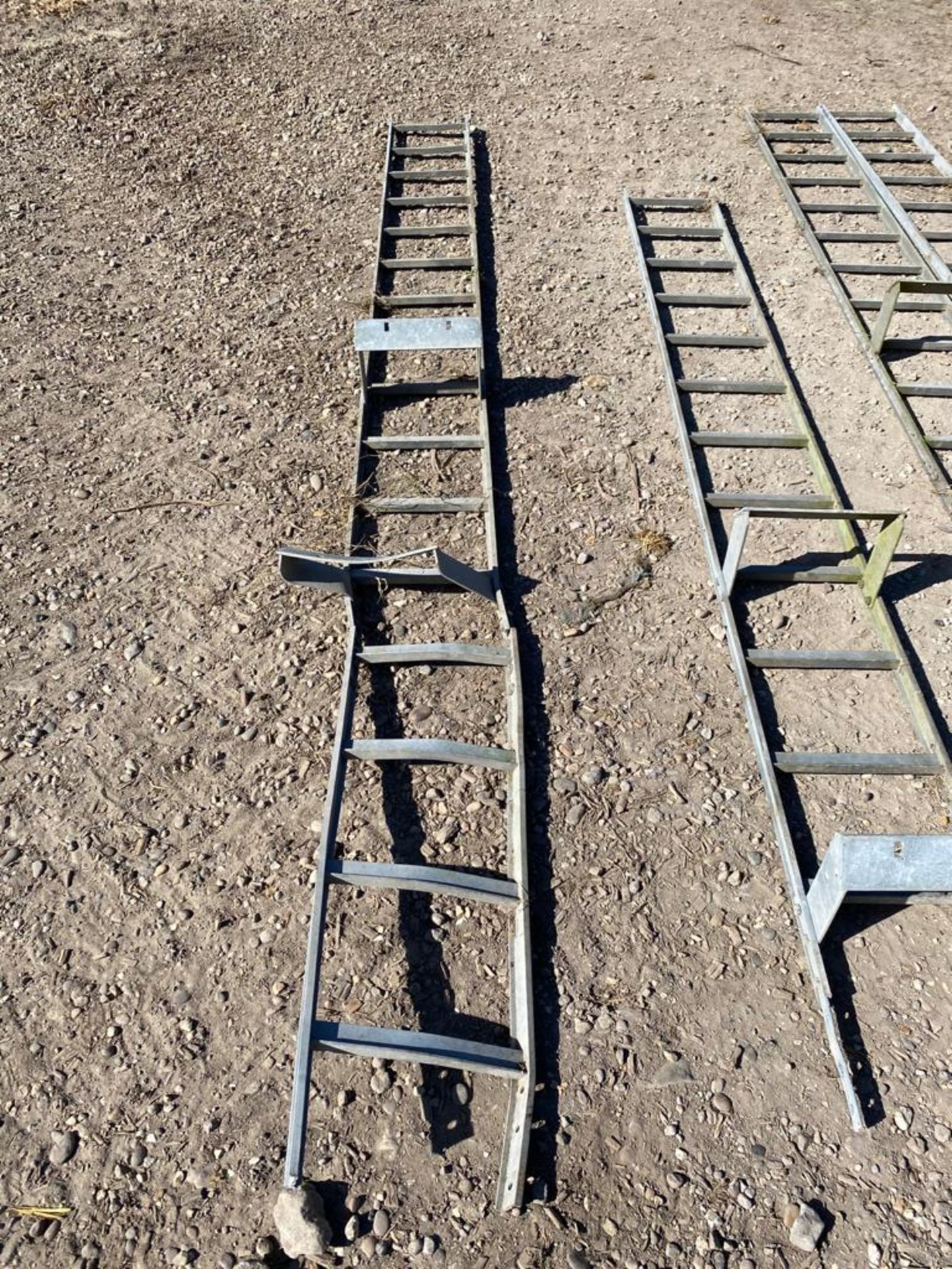 Galvanised ladders - Image 2 of 3