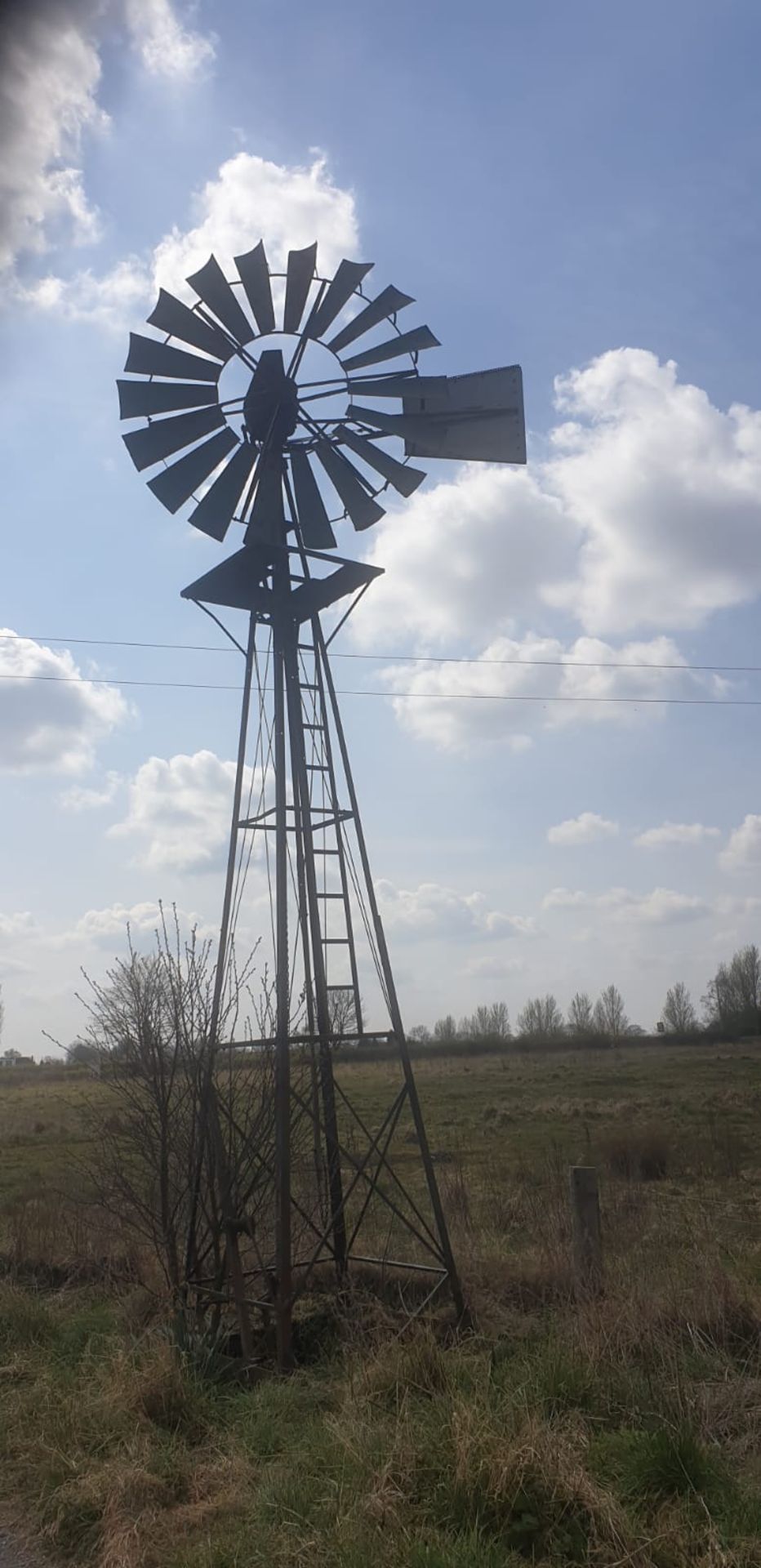 Vintage water windmill