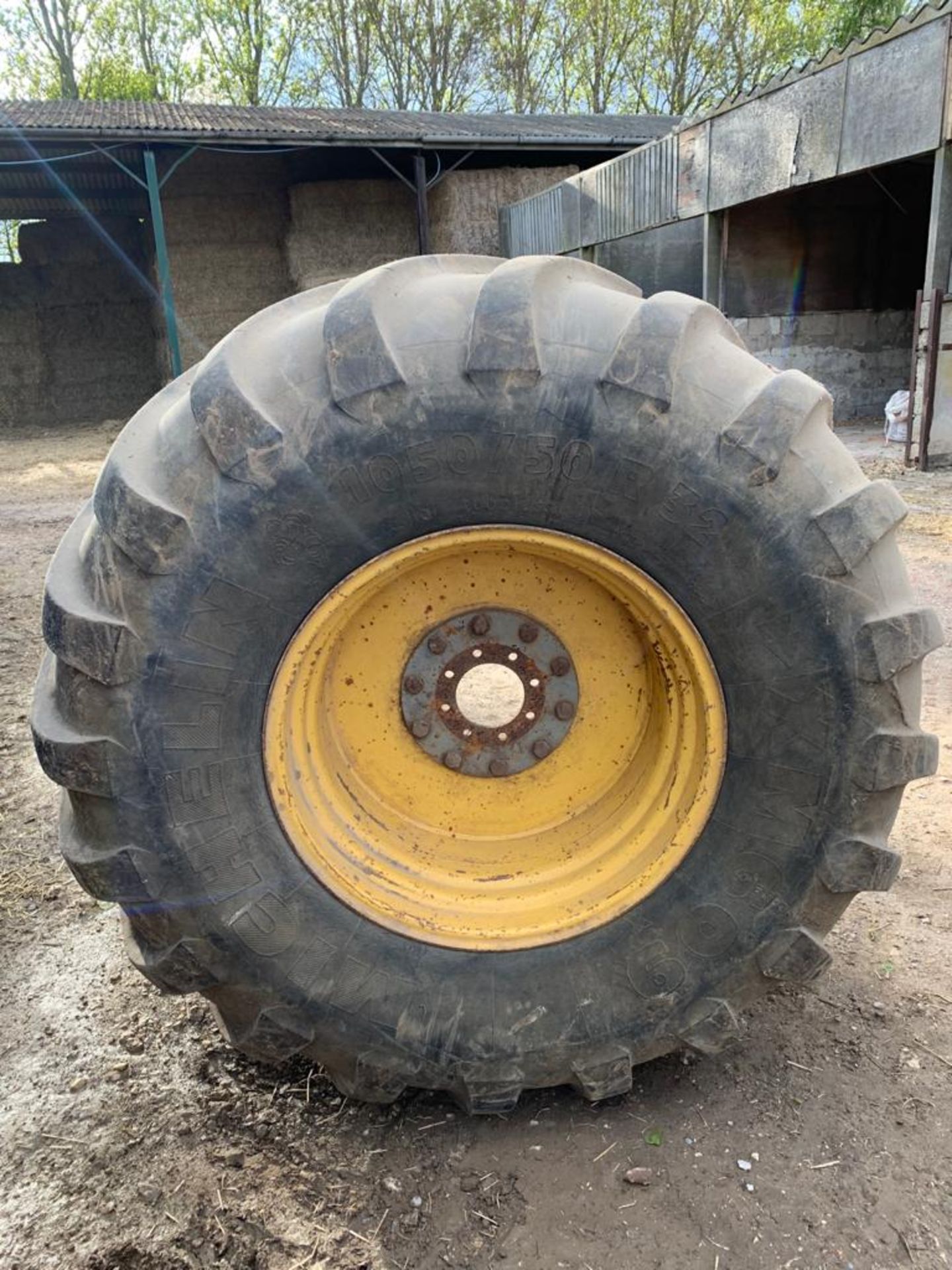 Pair of wheels on 1050/50R32 Michelin tyres. - Image 2 of 9