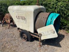 Lister diesel engine, spares or repairs NB: Manual in Office