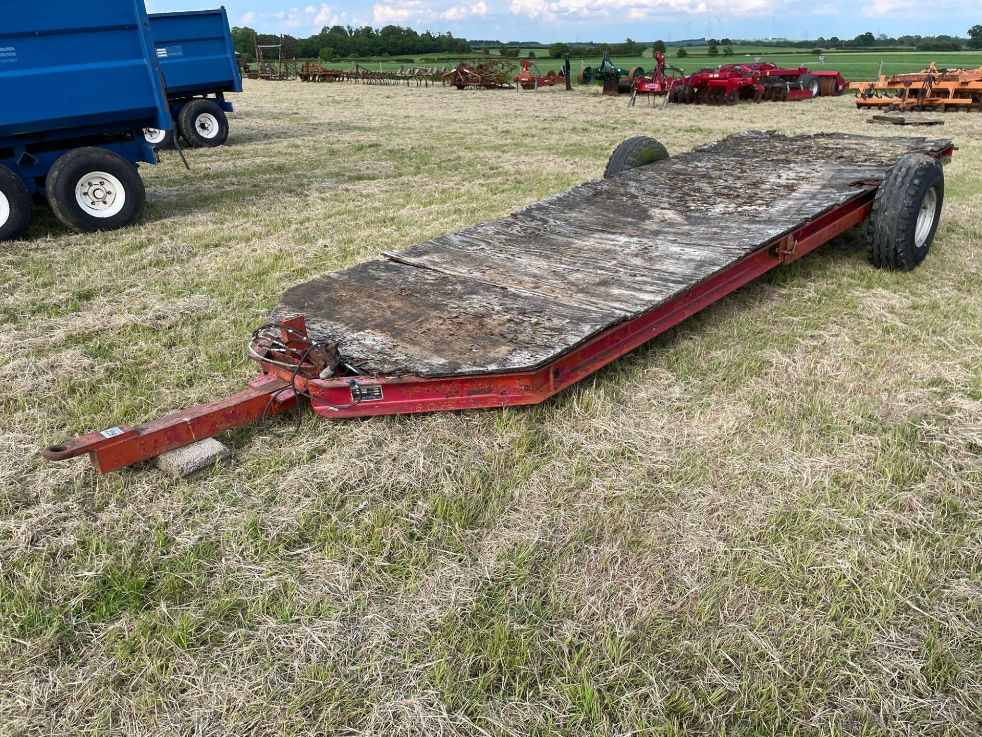 Hayflake Systems HM475, 4.5t single axle low loader trailer on 11.5/80-15.3 wheels and tyres. Serial