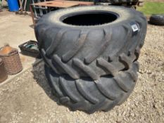Pair Goodyear 600/70R30 tyres