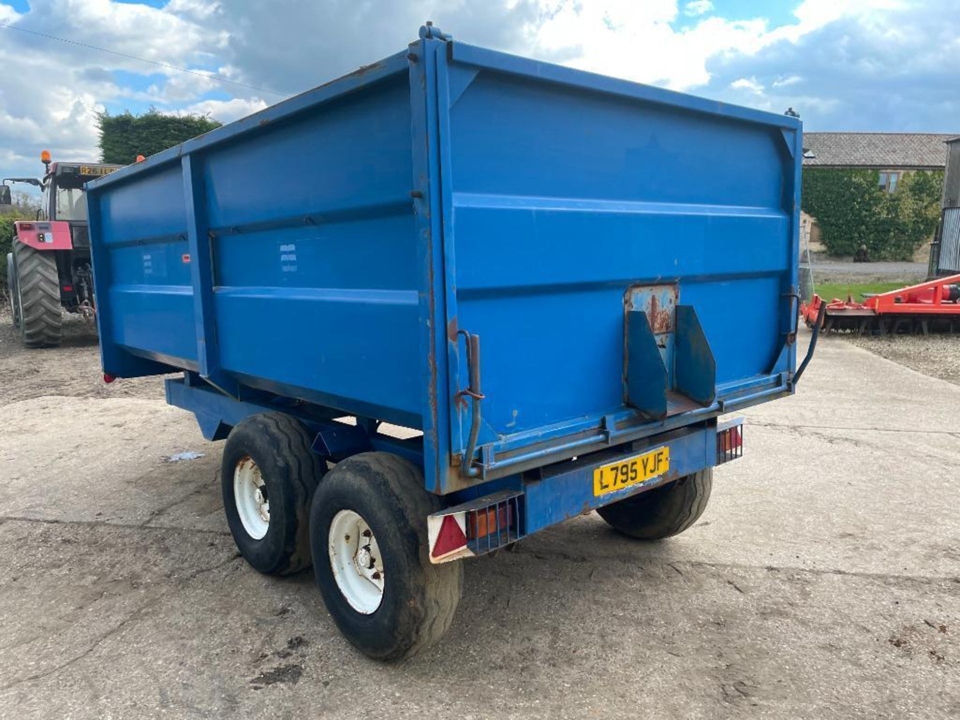 1986 AS Marston 8t twin axle grain trailer, manual tailgate and grain chute on 11.5/80-15.3 wheels a - Image 10 of 15