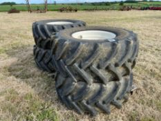 Set 540/65R24 wheels and tyres to suit Househam sprayer