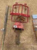 Trailer hitch and shoe with Tractor guard and PTO accessories