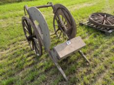 Vintage milk hand cart