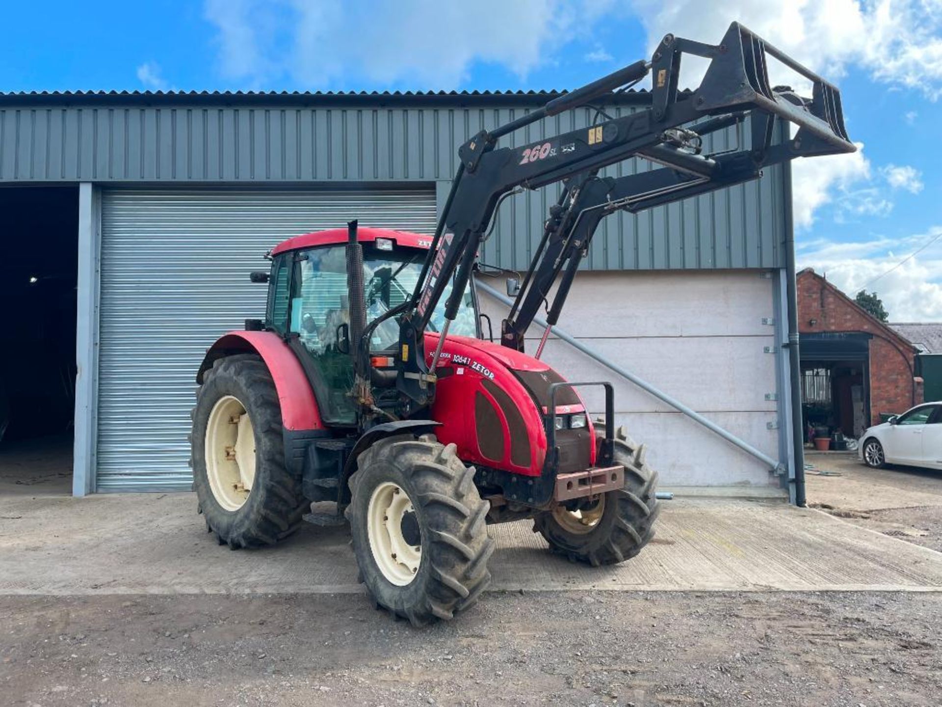2007 Zetor 10641 4wd tractor with TracLift 260SL front loader, 3 manual spools on 420/70R24 front an - Image 19 of 20