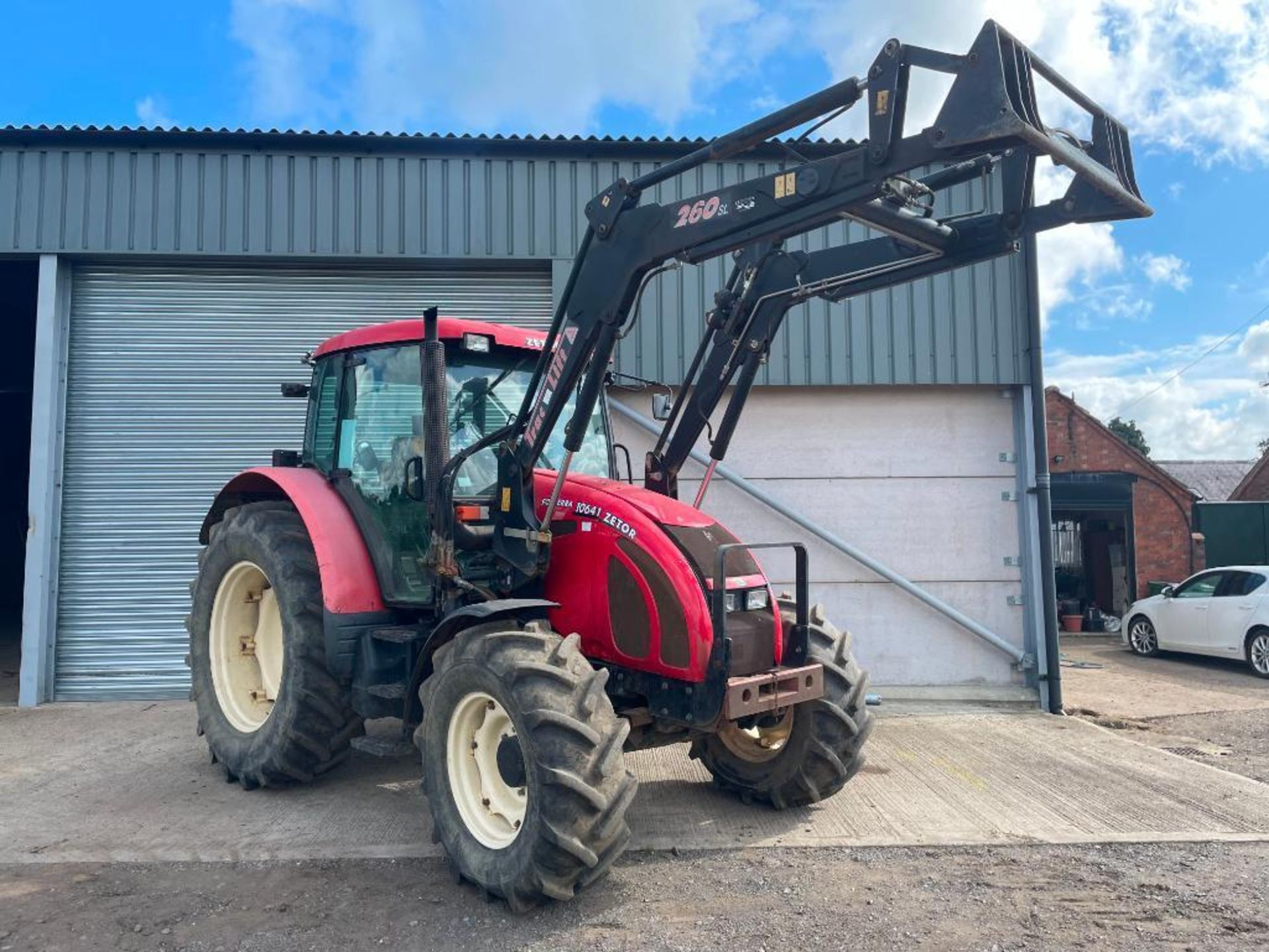 2007 Zetor 10641 4wd tractor with TracLift 260SL front loader, 3 manual spools on 420/70R24 front an - Image 20 of 20