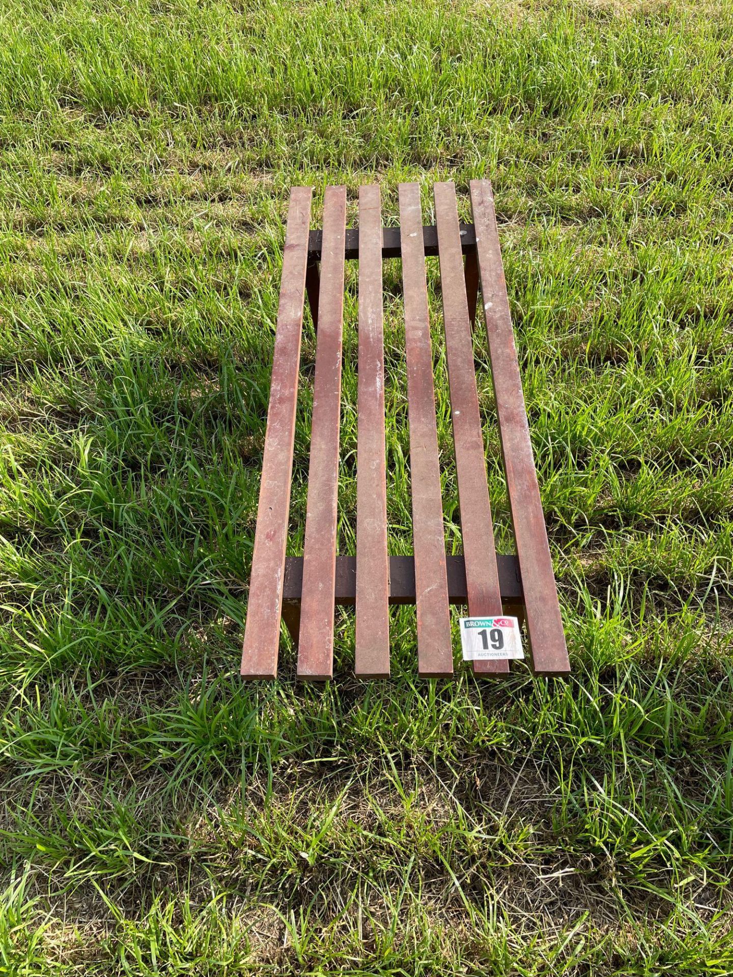 Wooden bench