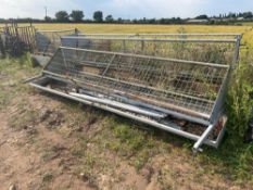 2No. 15ft cattle trough and hay rack