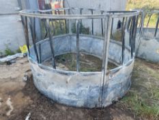 Galvanised cattle ring feeder