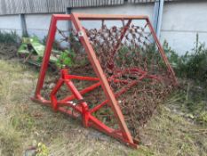 LWJ Engineering HF20 6m hydraulic folding chain harrows. Serial No: S2316