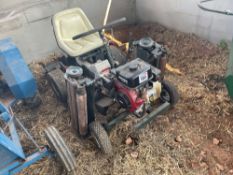 National DL68 self-propelled triple gang mower with petrol engine. NO VAT