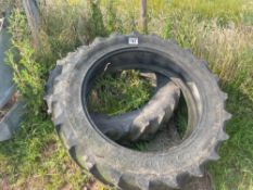 Pair Goodyear 13.6R38 tyres