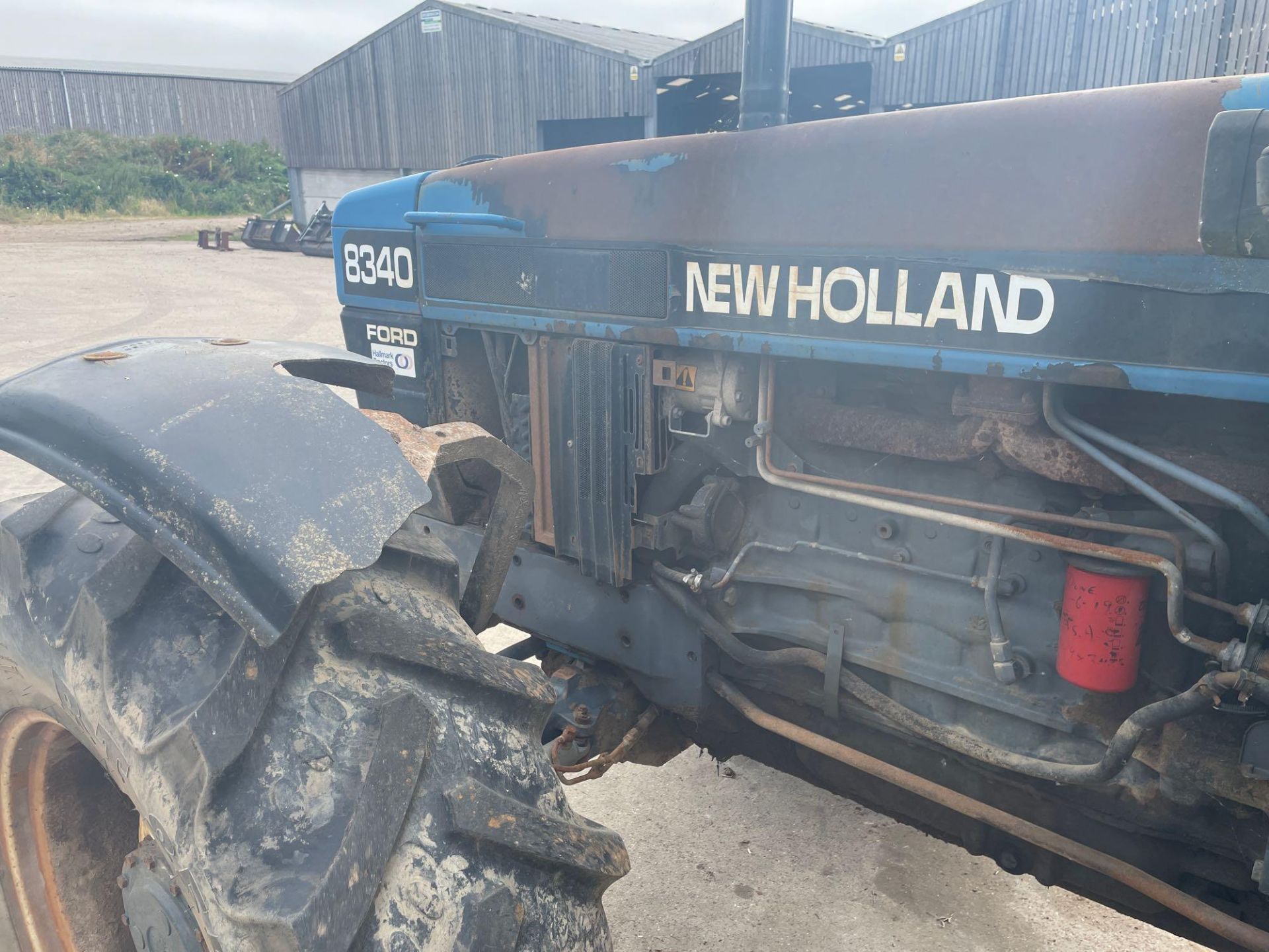 1997 New Holland 8340 4wd tractor with 2 manual spools on 14.9R28 front and 18.4R38 rear wheels and - Image 20 of 22