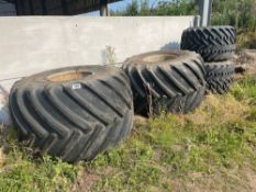 Set Goodyear Terra tyres NHTS 48x31.00-20 and 66x43.00-25 NO VAT