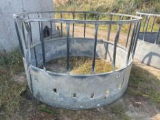 Galvanised cattle ring feeder