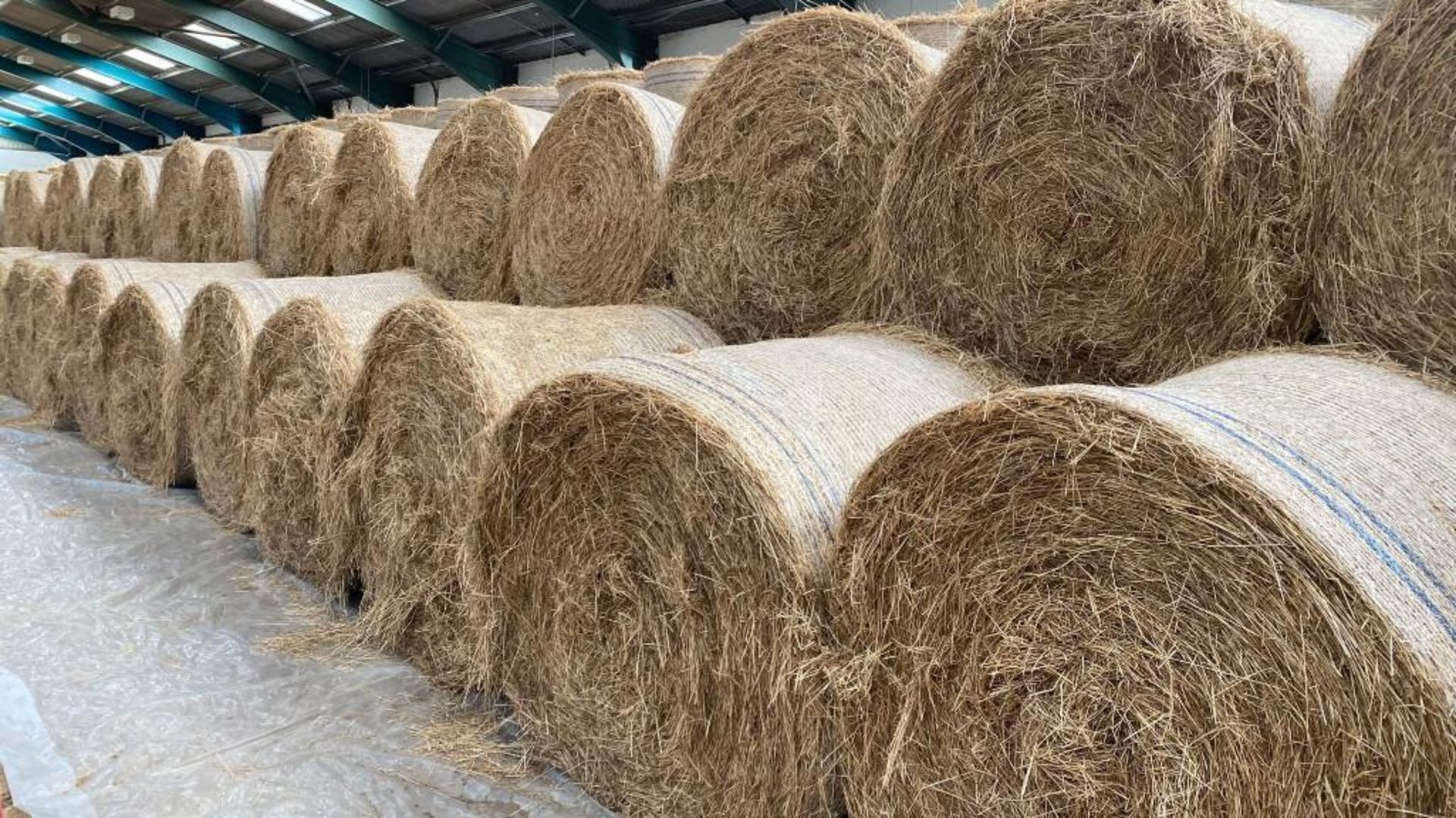 58 x 2021 Rye Grass Hay - Round Bales