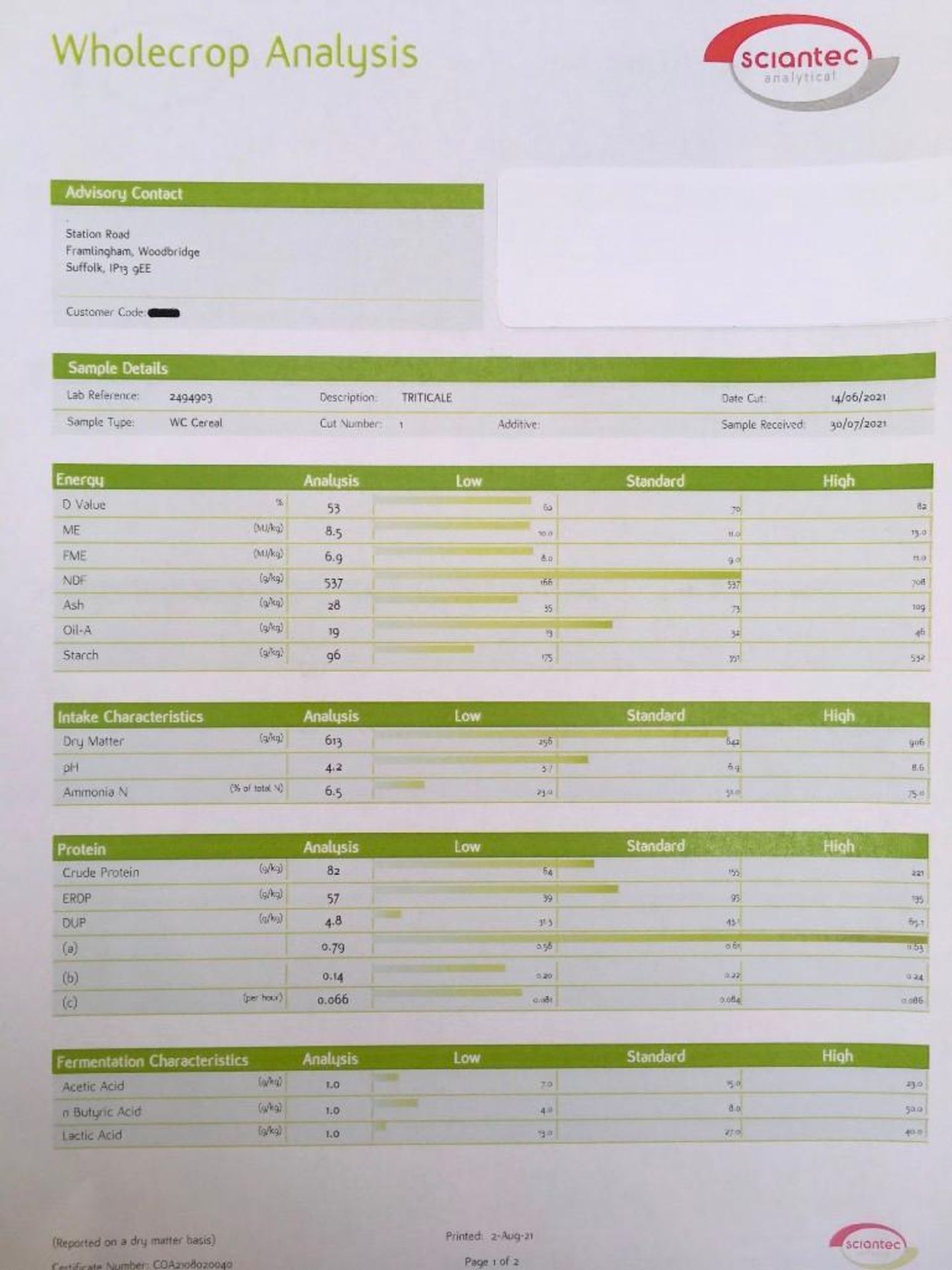 25 x Whole Crop Triticale Bales - Image 3 of 3