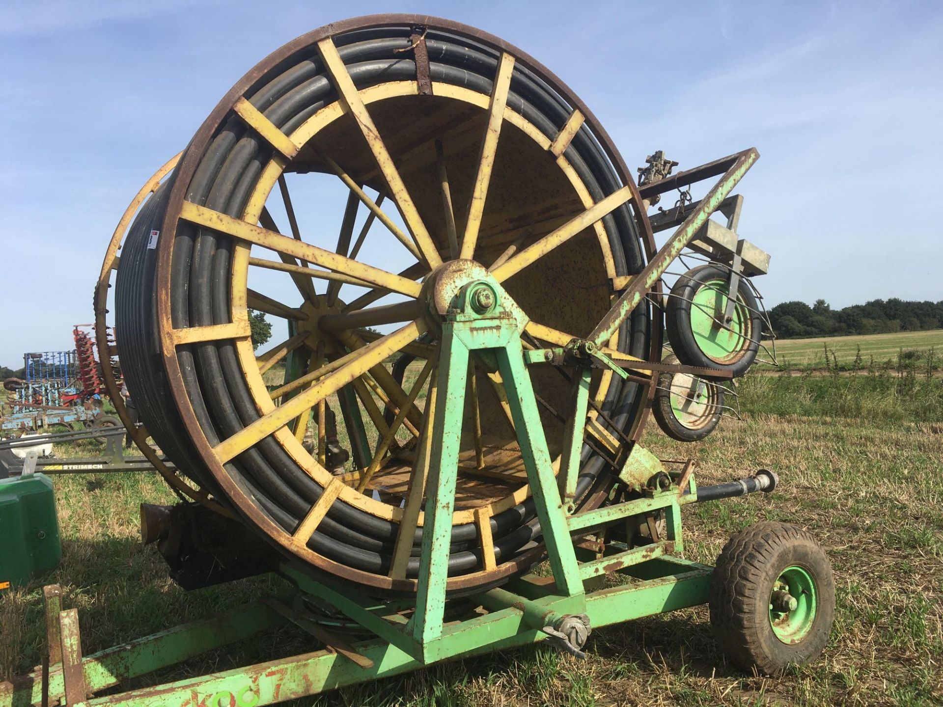 Kaskad 75 irrigation reel c/w with pipe. - Image 3 of 6