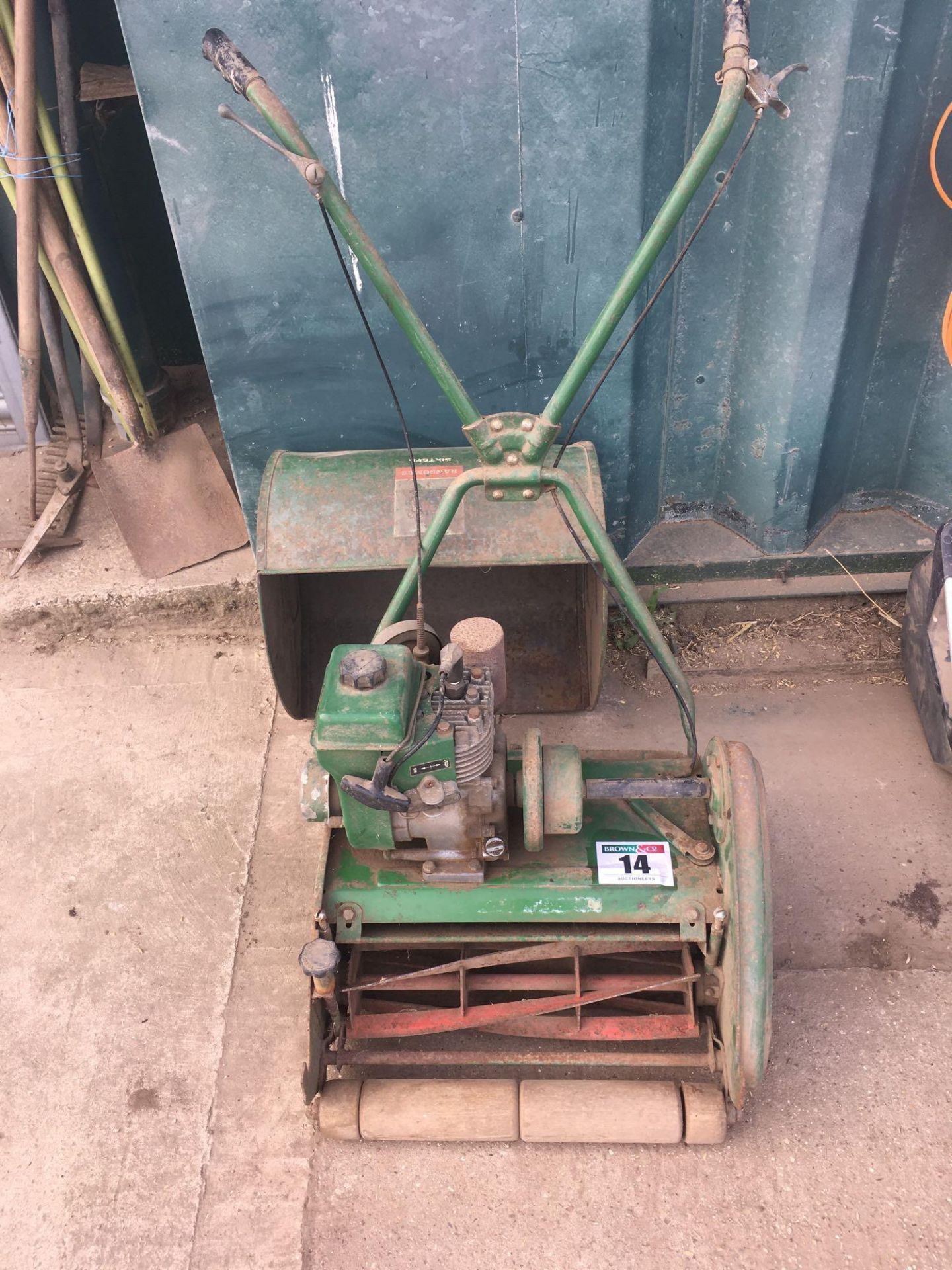 Ransomes Sixteen mower & collection box NO VAT