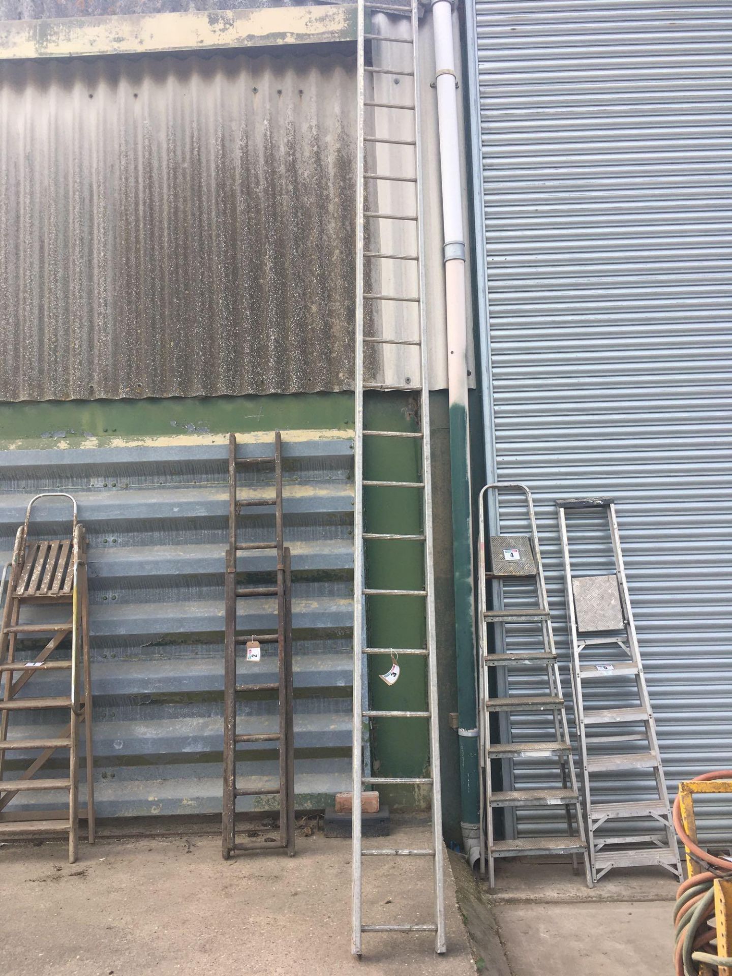 Large aluminium ladder ​​​​​​​NO VAT