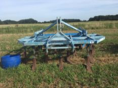 Lemken Karat 9 11 leg subsoiler, with discs and packer along with wing tines, and adjustable knives.