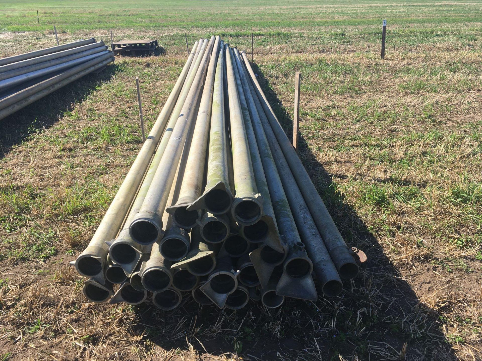 Qty of 4inch aluminium irrigation pipes - Image 2 of 2