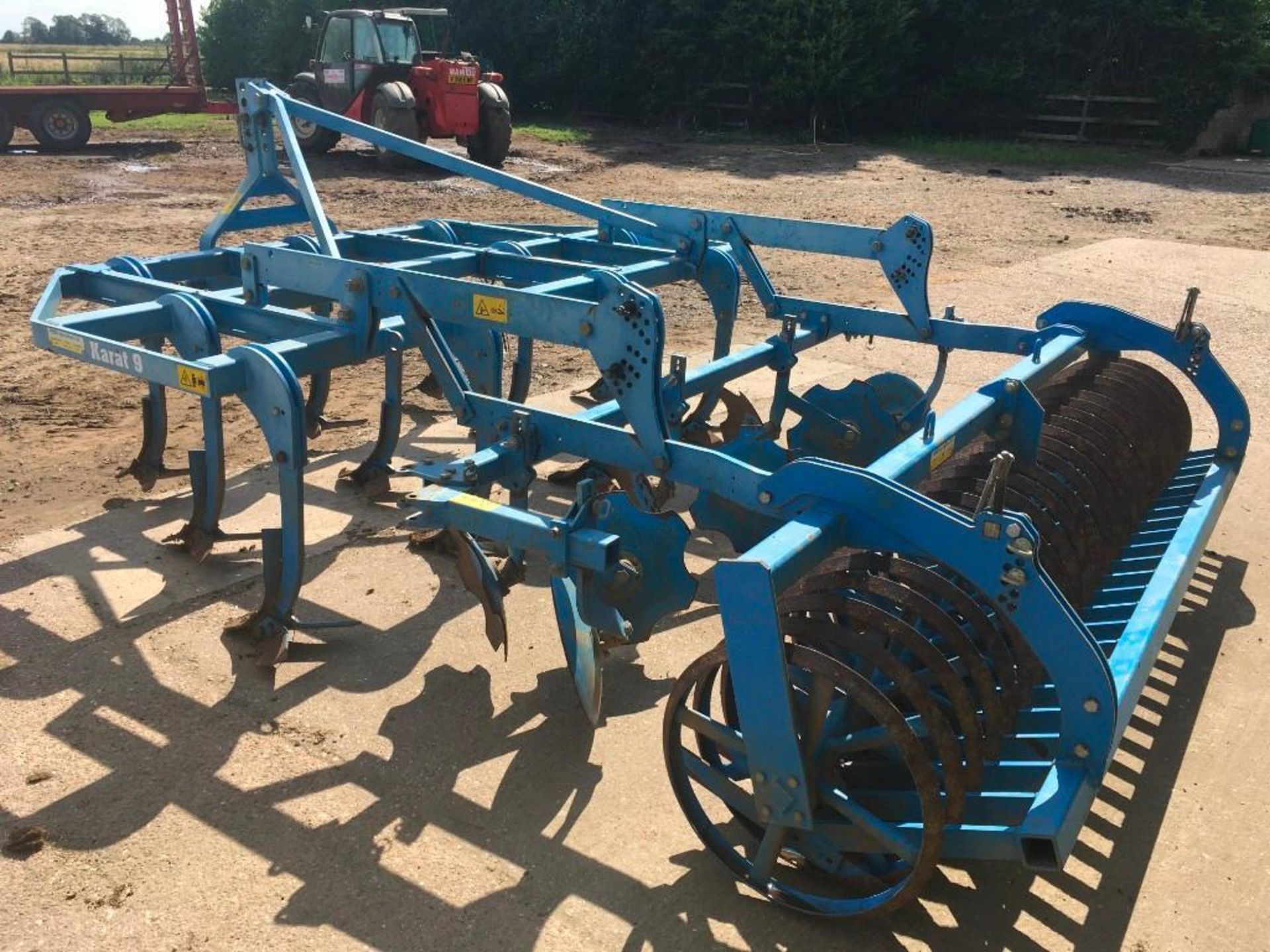 Lemken Karat 9 11 leg subsoiler, with discs and packer along with wing tines, and adjustable knives. - Image 7 of 11