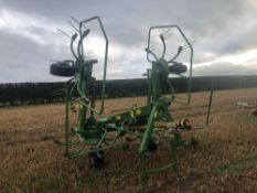 2010 Krone 4 rotor tedder. On farm from new. Serial No: 791896. Manual in office.