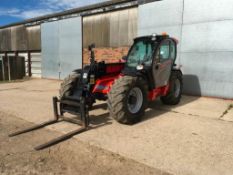 2017 Manitou MLT 737-130 PS+ Elite telehandler with rear pick up hitch, power shift, air seat, elect