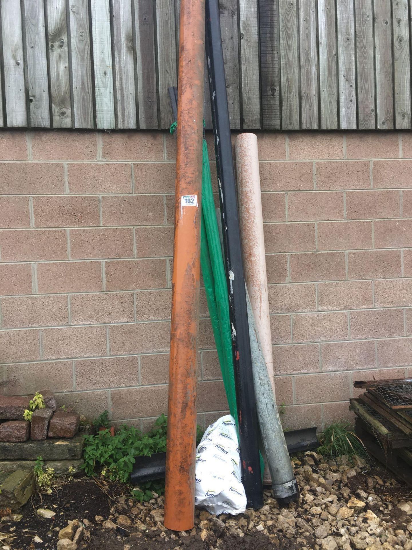 Quantity of plastic drain pipe and guttering