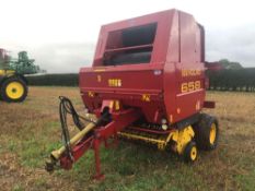 2002 New Holland 658 baler. C/w control box. Serial No: 8570. Control box & manual in office.