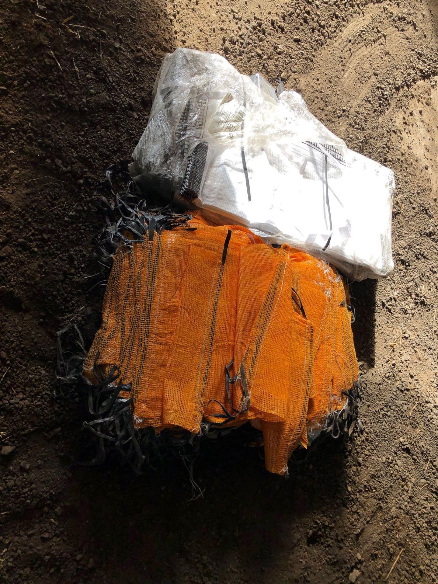 Unused log bags and nets