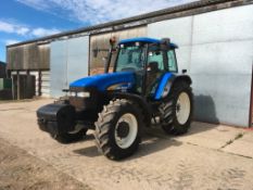 2007 New Holland TM155 tractor with range command gear box, 4 spool valves, push out pick up hitch,