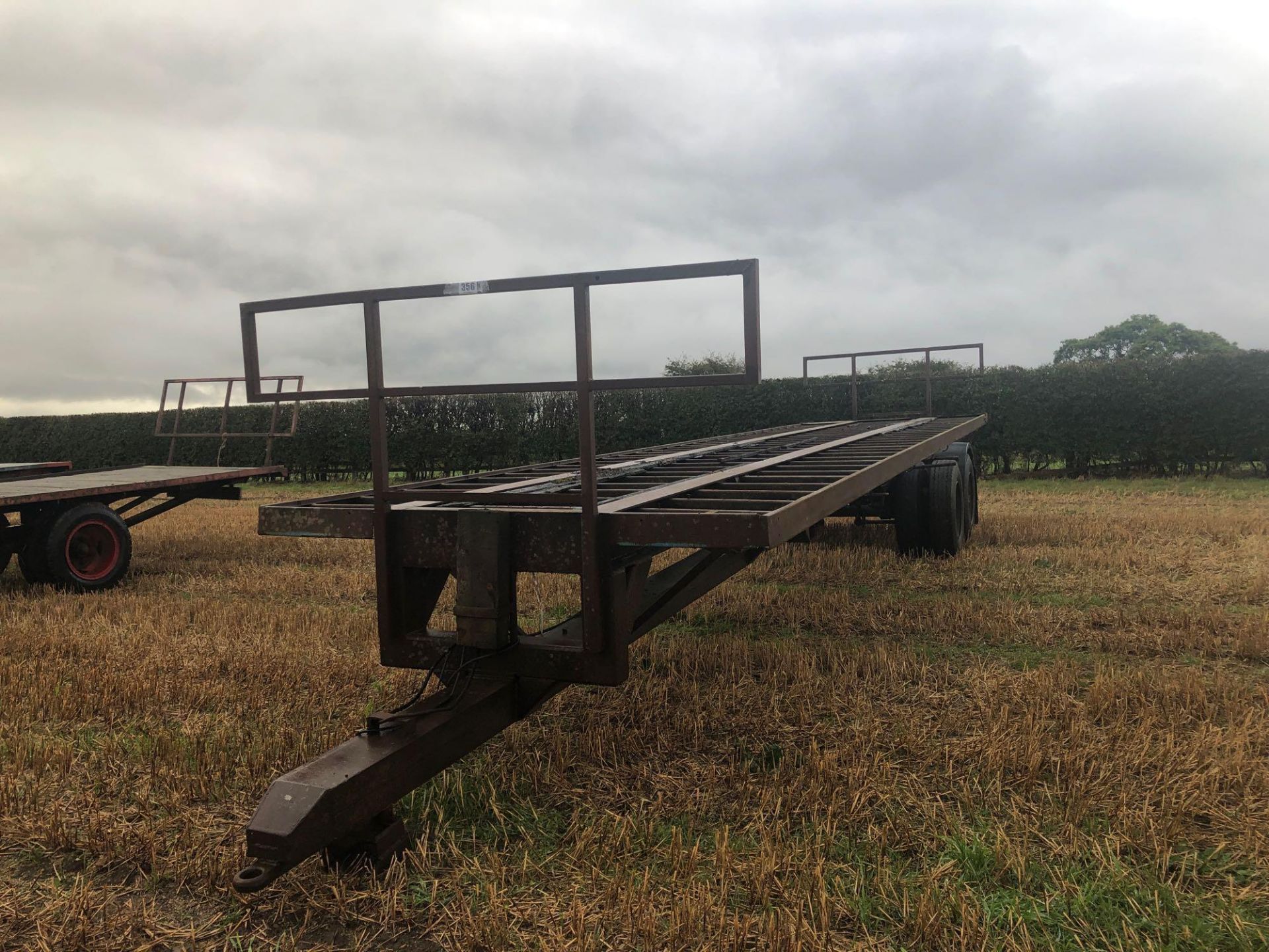 36ft twin axle flatbed trailer frame
